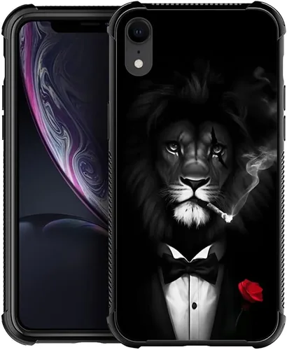 Vista 29 de CARLOCA Funda compatible con iPhone XR, iPhone XR para niños, hombres y jóvenes, diseño de nebulosa espacial, a prueba de golpes, antiarañazos