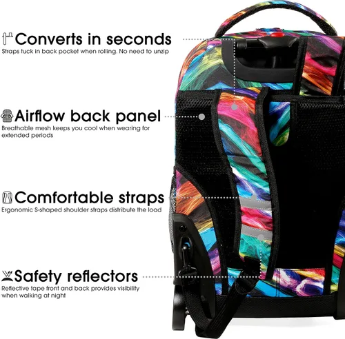 Vista 6 de J World New York Sunrise - Mochila con ruedas, Quantum), RBS-18 QUANTUM