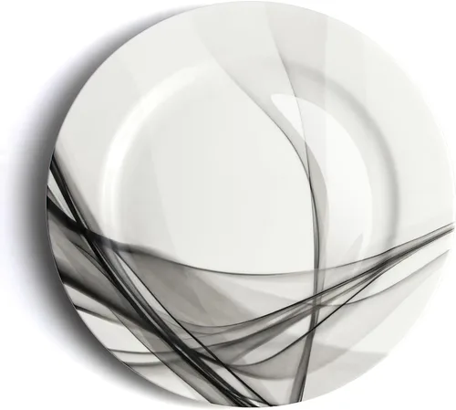 Vista 13 de IQCWOOD Platos de cena de porcelana blanca, juego de 6, 16.5 cm, platos de cena de porcelana, juego de platos blancos, platos blancos de cerámica