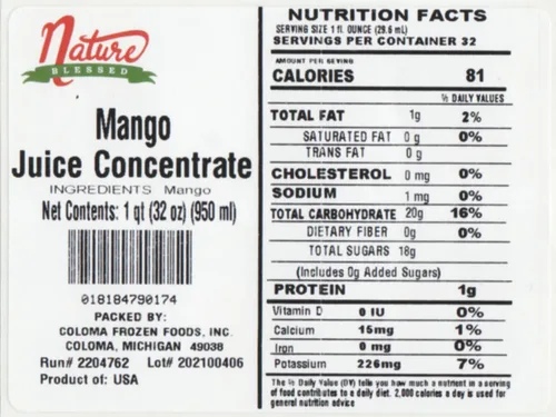 Vista 2 de Nature Blessed Concentrado de jugo de fruta 100% puro de mango (clarificado) – 1 cuarto de galón (botella de 1/32 fl oz), elaboración de cerveza