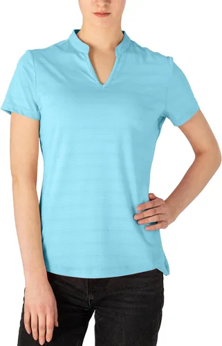Vista 133 de Gopune Polo de golf con cuello en V para mujer, sin cuello, manga corta, ligera, de secado rápido, camisetas de tenis para correr