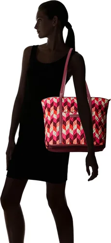 Vista 6 de Vera Bradley Bolso tote Vera recortado pequeño de algodón para mujer