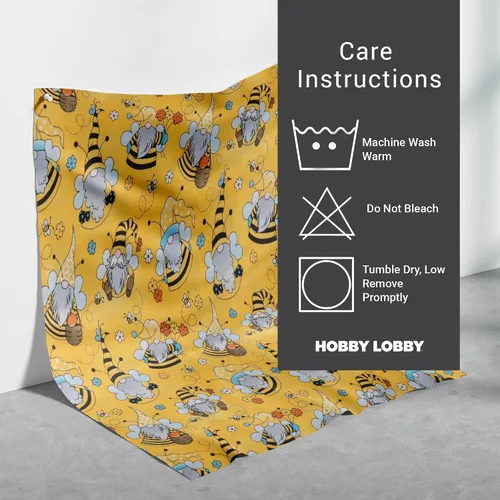 Vista 4 de Hobby Lobby Bee Gnomes - Tela de algodón calicó, 1 yarda Tela precortada para ropa, artículos para el hogar y accesorios