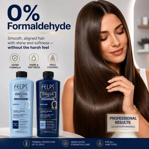 Vista 6 de Kit Felps Professional Ômega Zero Nanoplastia Kit, sellado térmico sensible y resistente, 16.9 onzas líquidas cada uno, paquete de 2