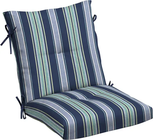 Vista 24 de Arden Selections Cojín de Silla de Comedor Exterior de Felpa Moderna con Mechones y Relleno Blowfill, 21 x 40 pulgadas, Repelente al Agua