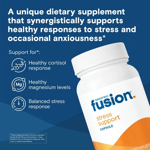 Vista 2 de Bariatric Fusion Apoyo al estrés* Suplemento vegano con magnesio y ashwagandha Vitamina diaria para mujeres y hombres Sin gluten, lácteos