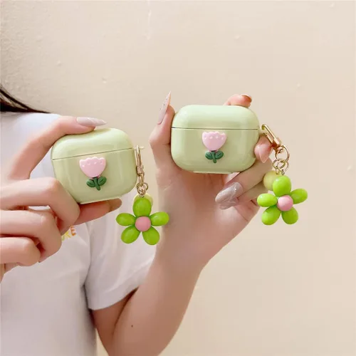 Vista 6 de Compatible con funda para Airpod, funda para Airpods 1 y 2, accesorios de AirPods, funda protectora a prueba de golpes, compatible con funda