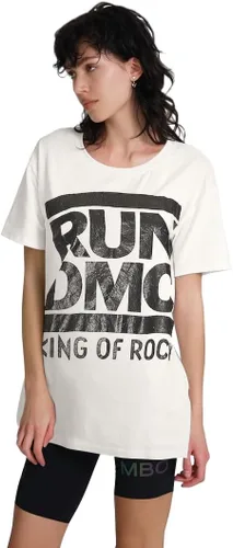 Vista 4 de Camiseta de manga corta para mujer, de gran tamaño, recto, ajuste relajado, camiseta de manga corta