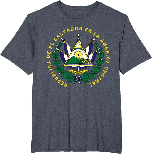 Vista 57 de amdesco Salvador Camisa, salvadoran Escudo de armas playera, mujer L, Blanco