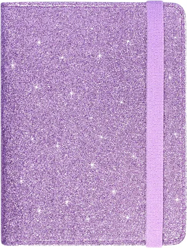 Vista 11 de ACdream - Funda para pasaporte, billetera o cartera de viaje de piel con bloqueo RFID para pasaporte con cierre de banda elástica, Ab-oro rosa)