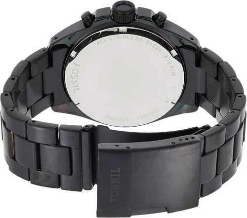 Vista 2 de Fossil CH2601 Decker Reloj cronógrafo de acero inoxidable negro para hombre