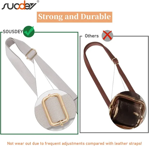 Vista 7 de SUOSDEY 2024 Sling Bag for Women Leather Crossbody Bags for Women Trendy Chest Bag Traveling Walking