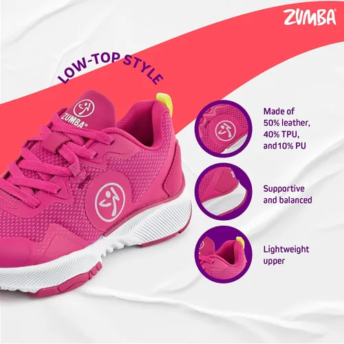 Vista 4 de ZUMBA Zapatillas de entrenamiento para bailar cardio para mujer