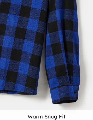 Vista 4 de PATPAT Conjuntos familiares a juego para mamá y yo, vestido a juego de manga larga a cuadros y camisas casuales con botones