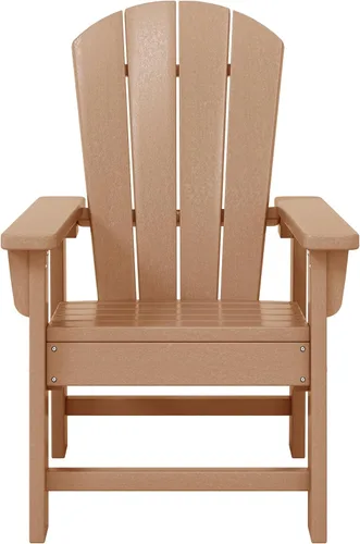 Vista 43 de WestinTrends Malibu Kids - Silla de patio de plástico HDPE Adirondack para exteriores, color negro
