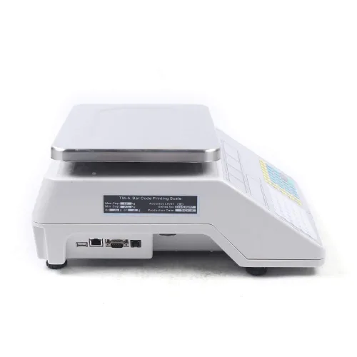 Vista 5 de Báscula digital de computación de precio de 66 libras y 66.1 lbs con impresora, báscula digital portátil de alimentos para cocina, delicatessen