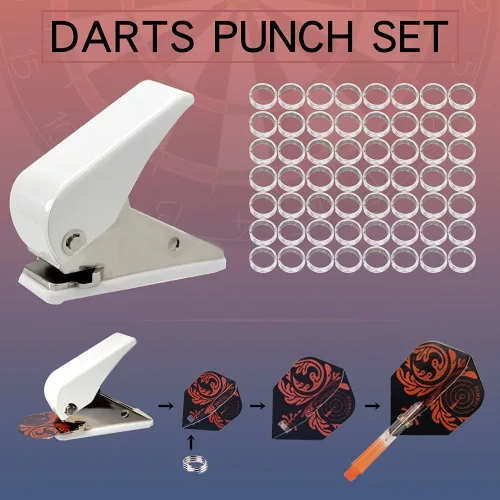 Vista 4 de DIMBOI Kit de accesorios para dardos de punta suave y punta de acero con junta tórica, sacapuntas, llave, removedor de puntos, herramienta