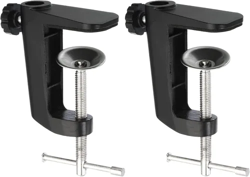 Vista 8 de PATIKIL Abrazadera de montaje en mesa de escritorio, abrazadera de escritorio universal en forma de C con tornillo ajustable para soporte de lámpara