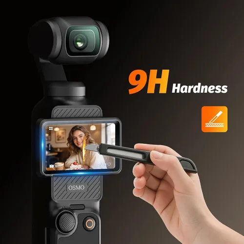 Vista 5 de AMAZEAR Protector de pantalla de lente para DJI Osmo Pocket 4/3/Xtra Muse (paquete de 6), Pocket4 Accesorios Protector de pantalla de vidrio