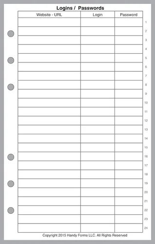 Vista 10 de Reposición de papel con cuadrícula de puntos de tamaño compacto (0,10"), dimensionado y perforado para cuadernos Franklin Covey Compact y otros