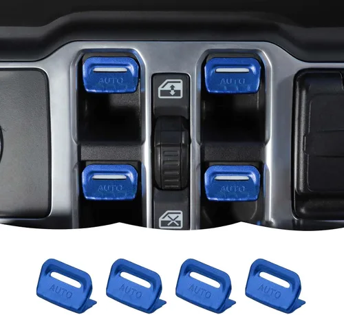 Vista 13 de RT-TCZ Cubierta de interruptor de ventana de consola central, accesorios interiores compatibles con Jeep Wrangler JL JLU y Gladiator JT 2018-2024