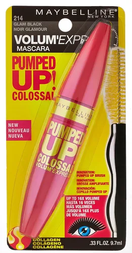 Vista 2 de Máscara de pestañas lavable Maybelline New York, Glam Negro