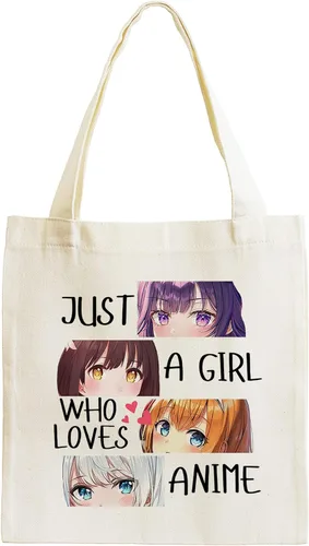 Vista 8 de LANBAIHE Just A GL Who Loves Anime Sketching Regalos de Cumpleaños, Bolsa de mano reutilizable (2LTBG06)