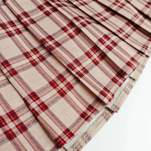 Vista 5 de TONCHENGSD Falda de tenis plisada de cintura alta para mujer 01 cuadros marrones