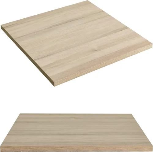 Vista 8 de Kaboon Mesa universal de 24 x 24 pulgadas, paquete de 2, solo encimera reversible de melamina, uso doméstico o comercial en interiores, 1 pulgada