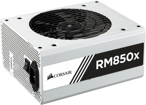 Vista 2 de Corsair RM850x White Series Full Modular 80PLUS Gold ATX Unidad de fuente de alimentación - Blanco