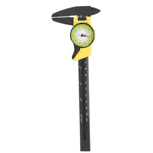 Vista 3 de Vernier de esfera de plástico de 0.000-5.906 in, herramienta de medición de calibrador, regla de calibrador de esfera de plástico, herramienta