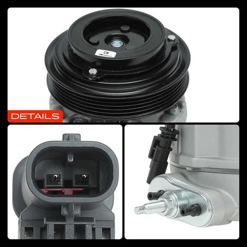 Vista 9 de A-Premium Compresor A/C con embrague compatible con Chevrolet Equinox 2.4L 2012-2015, GMC Terrain 2.4L 2012-2015