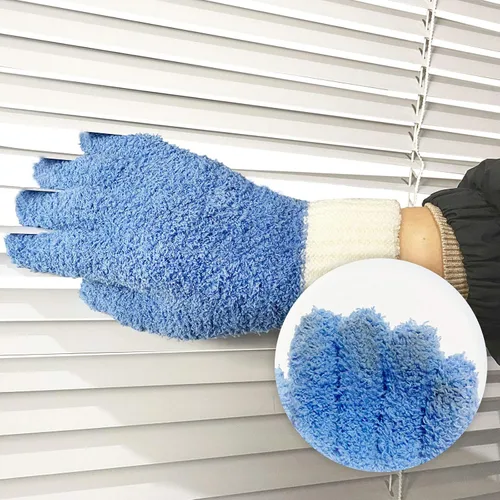 Vista 3 de MIG4U Guantes de limpieza de microfibra para el hogar, guantes para limpiar persianas, ventanas, contraventanas, muebles y coche, reutilizables, sin