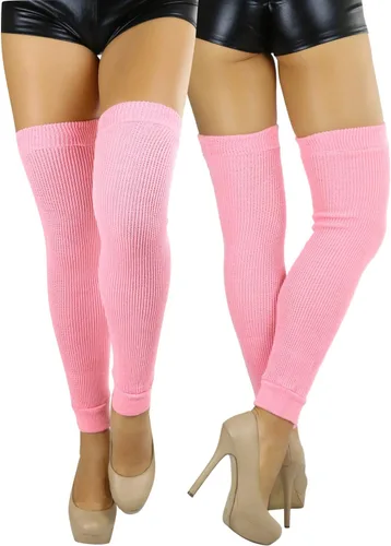 Vista 4 de ToBeInStyle Calentadores largos por encima de la rodilla para mujer
