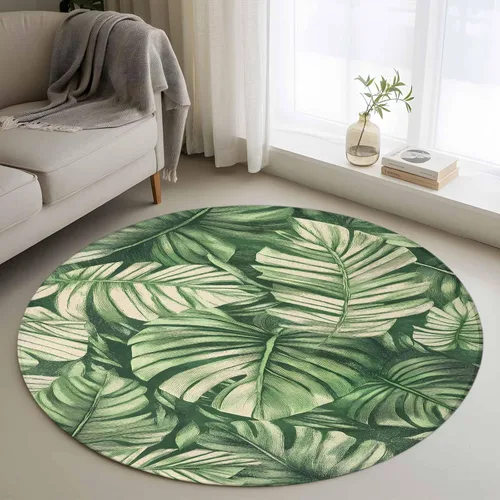 Vista 13 de 6x9 Area Rugs for Living Room, Tropical Leaves Non-Slip Area Rugs for Living Room Bedroom Entryway, Watercolor Retro Country Summer Leaf Washable