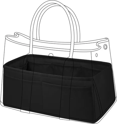 Vista 16 de DGAZ Organizador de bolso de seda para bolsa de fiesta de jardín