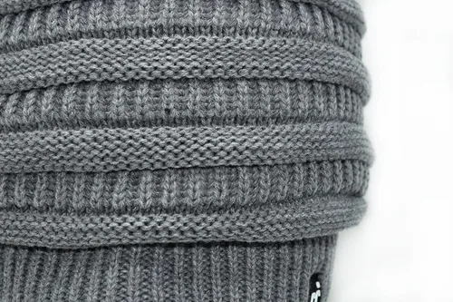 Vista 72 de C.C Winter Oversized Beanie Hat with Fuzzy Lining – Thick Knit Thermal Beanie for Cold Weather, Soft Warm Fleece Lined Cap