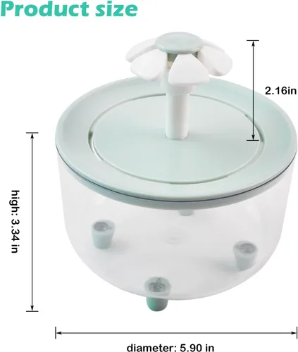 Vista 2 de Baño Automático para Pájaros, Bañera de Loro con Fuente de Pétalos Filtro Circulante Jaula Baño de Pájaros Ducha Cacatúa Baño de Pájaros