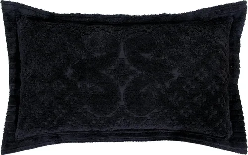 Vista 41 de Better Trends Colección Ashton - Colchas de chenilla con mechones, tamaño individual, color negro, 100% algodón, diseño de medallón de chenilla