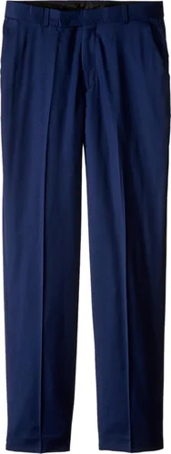 Vista 12 de Calvin Klein Pantalón de vestir bi-stretch de frente lisa para niño, ajuste recto, con presillas para cinturón y bolsillos delanteros Negro