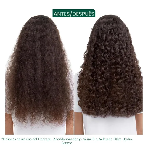 Vista 2 de Biolage Ultra Hydra Source - Crema sin enjuague, hidrata y controla el encrespamiento, para cabello muy seco, grueso, infundido con microdosificado