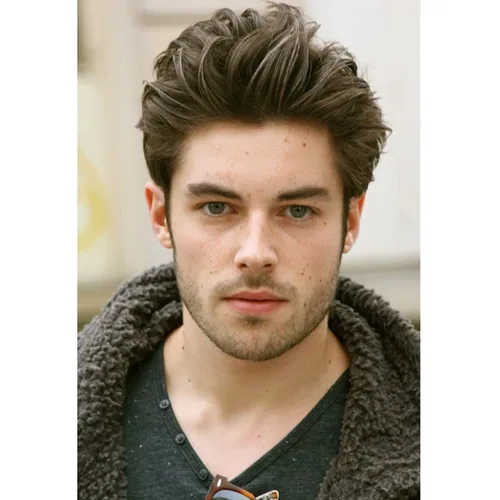 Vista 17 de Toupee de piel fina suave de 0.002 in PU 10x8 pulgadas reemplazo de pelo para hombre postizo 100% europeo piezas de cabello humano para hombre #1
