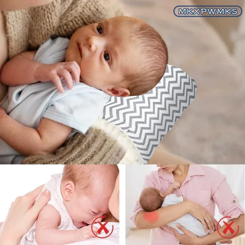Vista 4 de Almohada Cuna Acogedora, Almohada de Brazo de Cuna Acogedora, Almohada de Lactancia para Bebé, Almohada de Soporte para la Cabeza para Lactancia