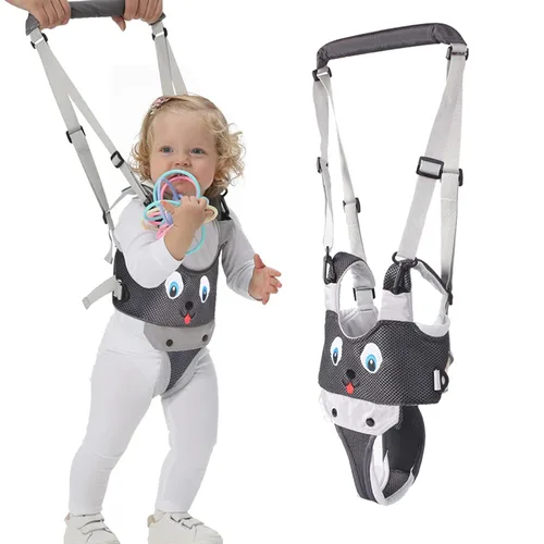 Vista 12 de IULONEE Andador de bebé, arnés de mano para niños pequeños, ayudante, cinturón protector, para actividades infantiles, ajustable, de pie, ayudante