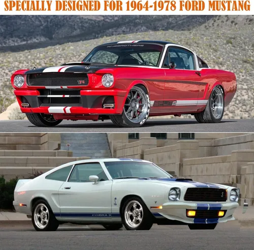Vista 7 de Funda impermeable para coche Replace para Ford Mustang 1964-1978, 6 capas para todo tipo de clima, funda personalizada Mustang para todo el coche