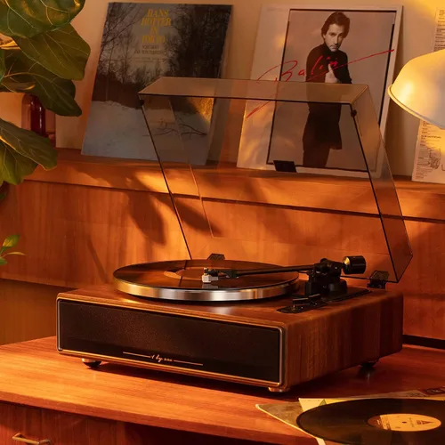 Vista 6 de 1 BY ONE tocadiscos inalámbrico HiFi Nogal