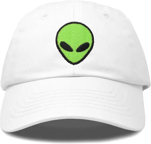 Vista 26 de DALIX Gorra de béisbol Alien Head para hombre y mujer Beige