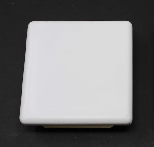 Vista 8 de Tapa de tubo cuadrada blanca de plástico de 4 x 4 pulgadas, tapón de acabado, tapa de extremo de tubo de tubo, universal duradera para silla (2)
