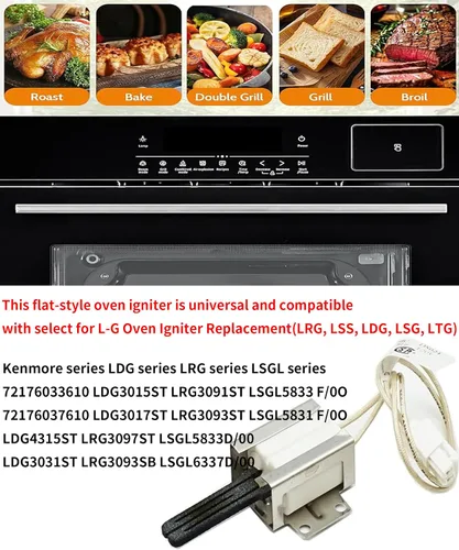 Vista 5 de Actualización MEE61841403 MEE61841401 Encendedor de horno de gas MEE63084901 Se adapta a reemplazo del encendedor de horno LG