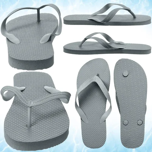 Vista 3 de 50 pares de chanclas, sandalias delgadas con correa estrecha, sandalias antideslizantes para mujeres y hombres, invitados, paquete de pantuflas